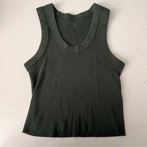 Brandy Melville Connor Ribbed Tank- Forest Green
